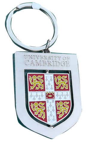CambridgeStyle Official Cambridge University Shield Keyring - Spinning