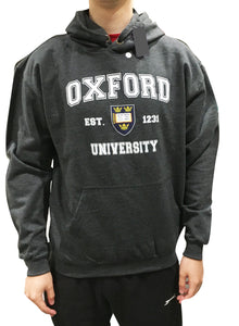 Oxford University Printed Hoody - Charcoal - Official Apparel of the Famous University of Oxford