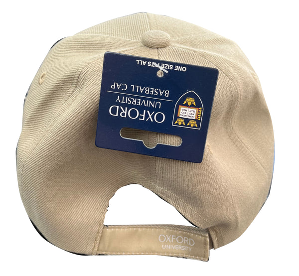 Oxford University Shield Cap - Oatmeal Color - Souvenir