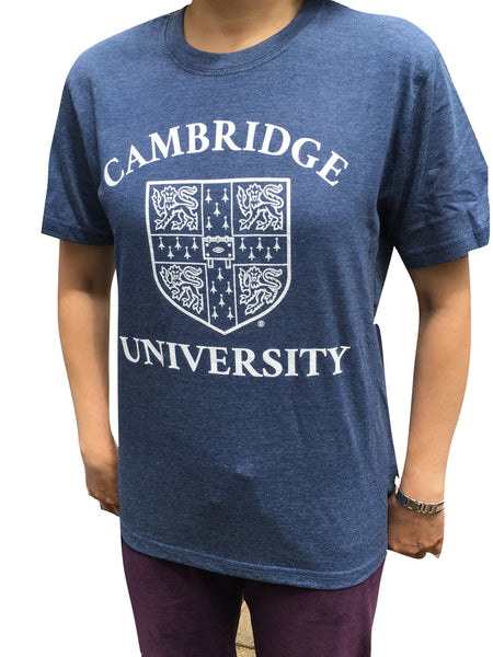 Cambridge University T-shirt - Blue - Official Apparel of the Famous University of Cambridge
