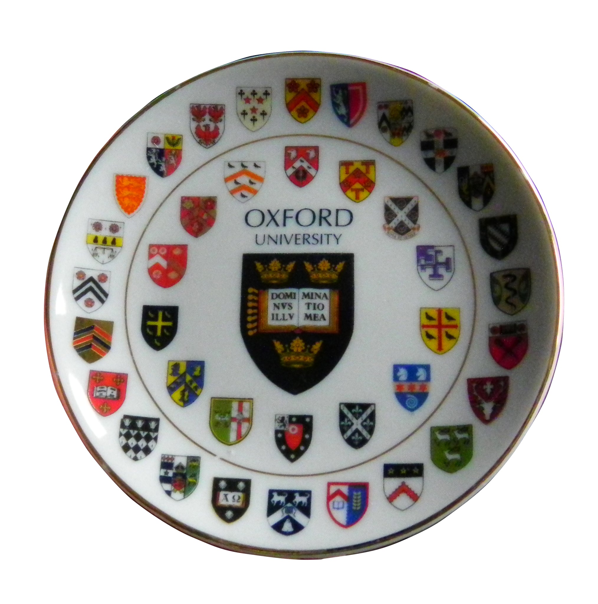 Oxford University College Shields 15cm Plate - Oxford Souvenir