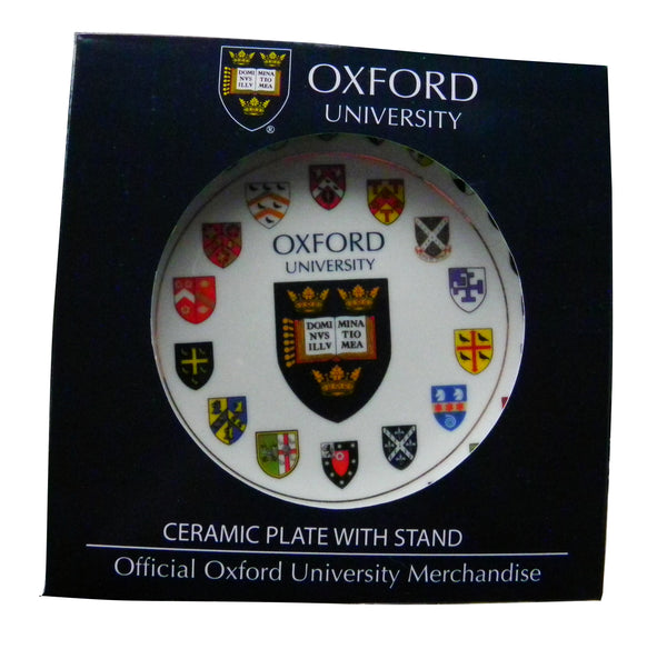 Oxford University College Shields 15cm Plate - Oxford Souvenir