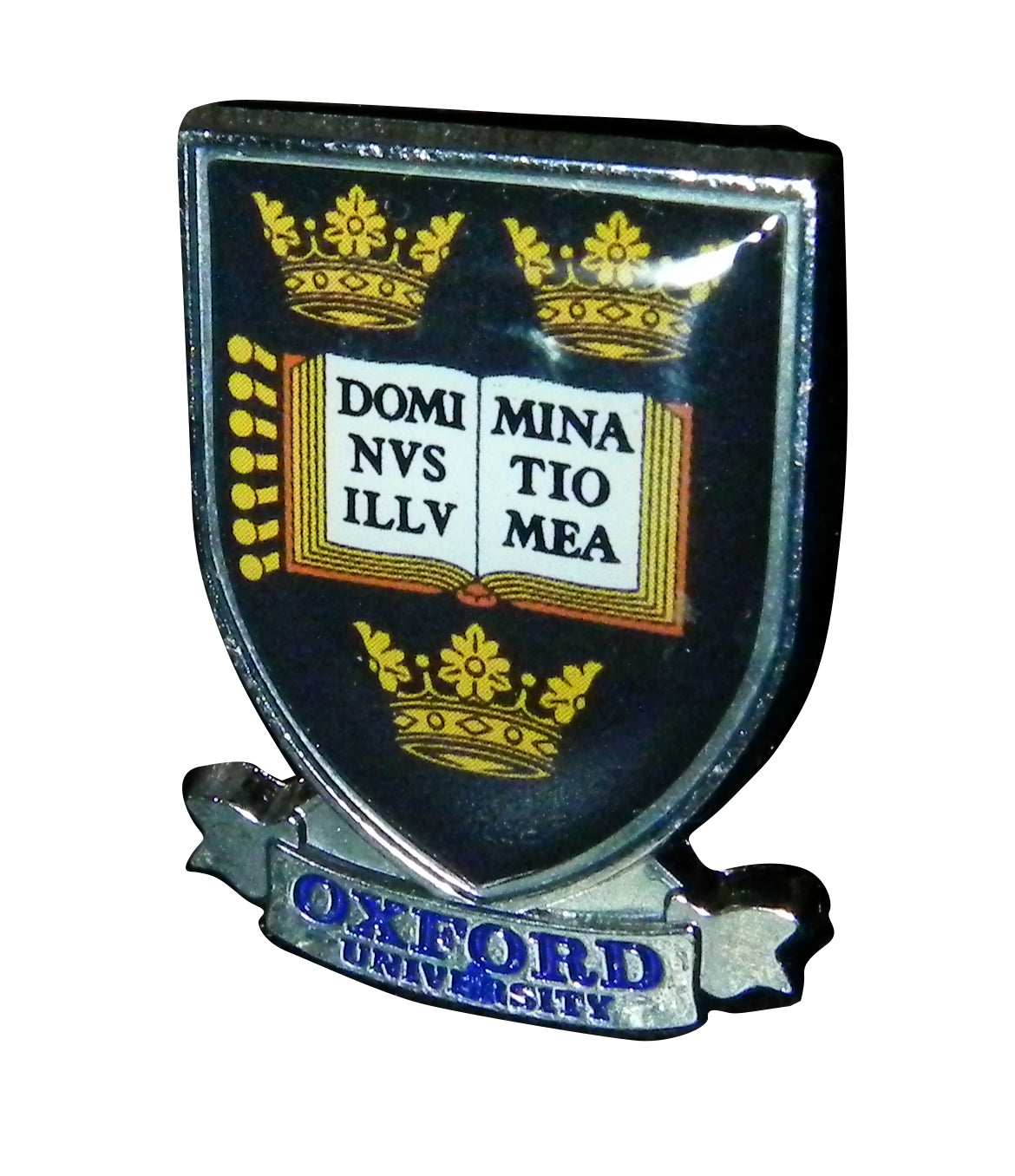 Oxford University Shield & Scroll Metal Pin Badge - Oxford Souvenir