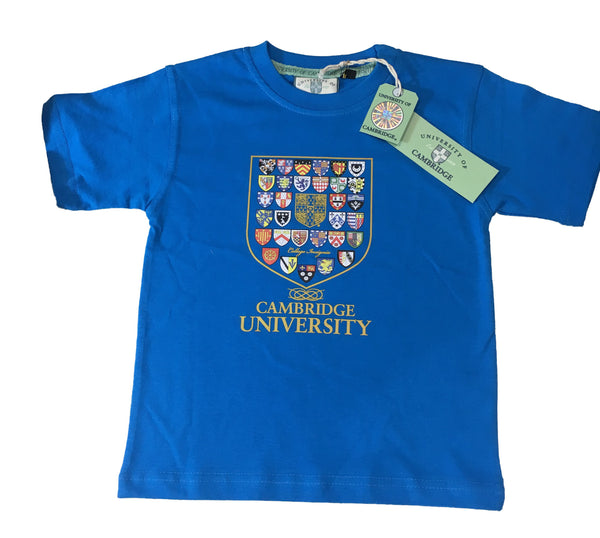 Kids Cambridge College Crest T-shirt - Official Apparel of the Famous Univeristy of Cambridge
