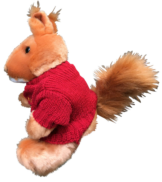Cambridge University Soft Toy - Rufus Squirrel with Cambridge University Sweater - Official Licenced product
