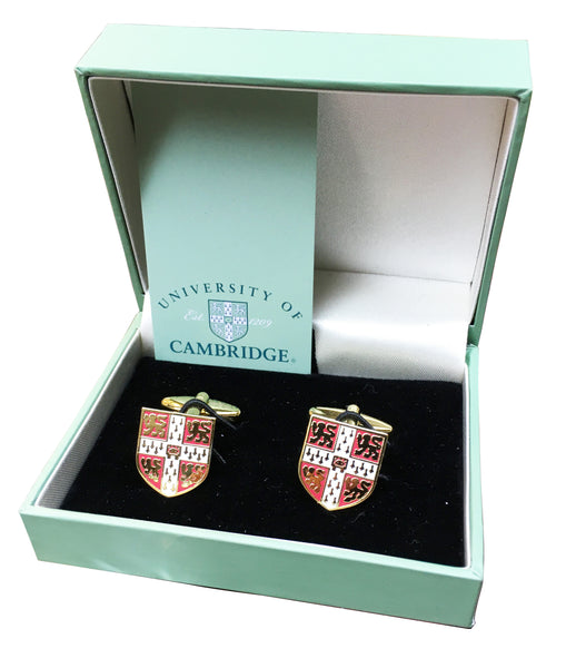 Cambridge University Cufflinks - with Colour crest - Official Licenced product