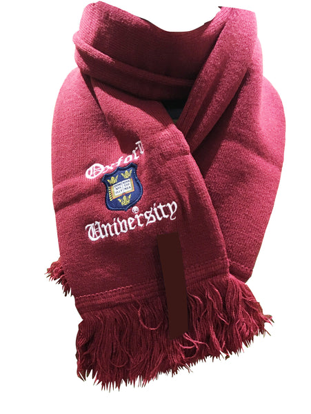 Oxford University Scarf - Burgundy - Official Licenced Merchandise