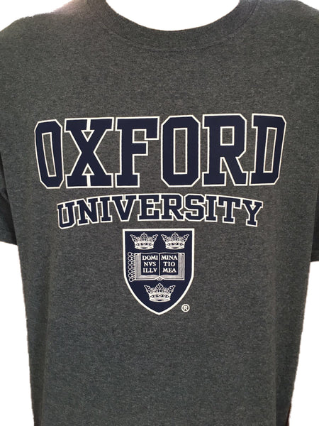 Oxford University T-Shirt - Charcoal Printed Design - Official Licenced Apparel