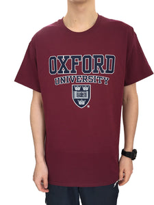 Oxford University T-Shirt - Maroon Printed Design - Official Licenced Apparel