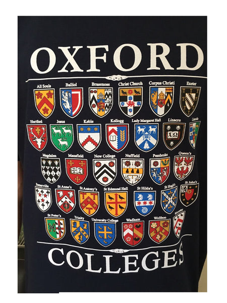 Colleges of Oxford T-Shirt - Navy Blue