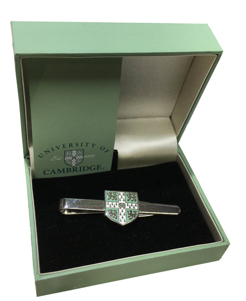Cambridge University Tie-slide - with green crest - Official Licenced product