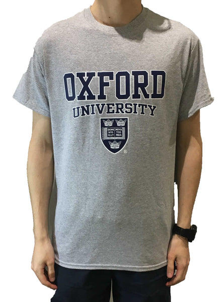 Oxford University T-Shirt - Light Grey Printed Design - Official Licenced Apparel