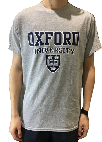 Oxford University T-Shirt - Light Grey Printed Design - Official Licenced Apparel