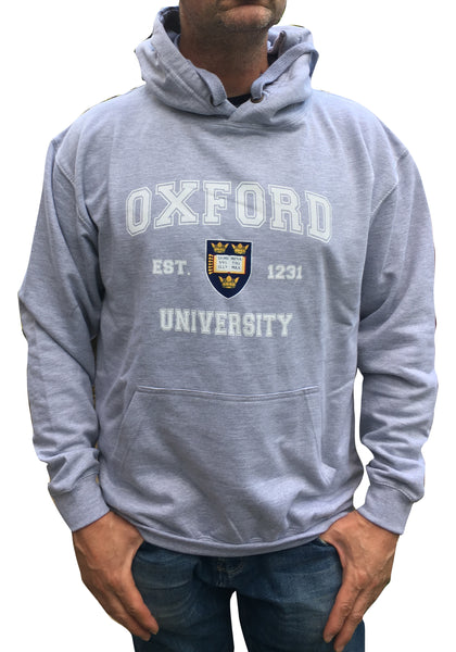Oxford University Printed Hoody - Grey - Official Apparel of the Famous University of Oxford