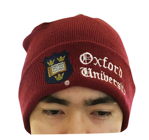 Oxford University Beanie - Burgundy Colour - Official Licenced Apparel