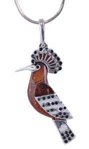 Genuine Baltic Amber - Spiral Pendent - 925 Sterling Silver