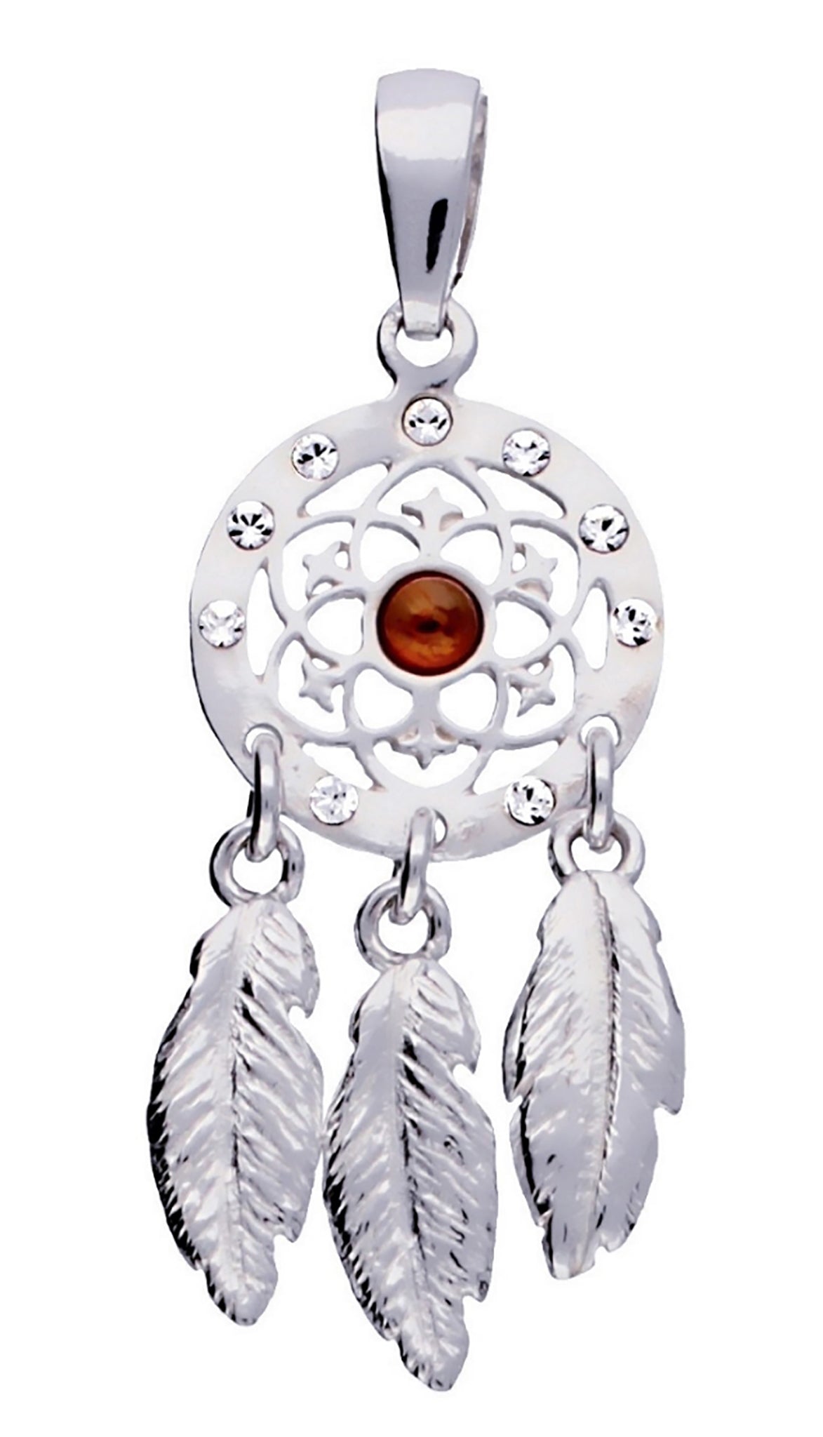 Genuine Baltic Amber - Dream Pendant - 925 Sterling Silver