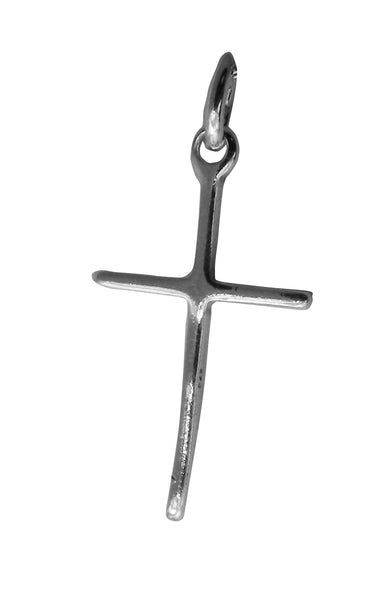 Small Cross Pendent - Religious - Plain Sterling Silver