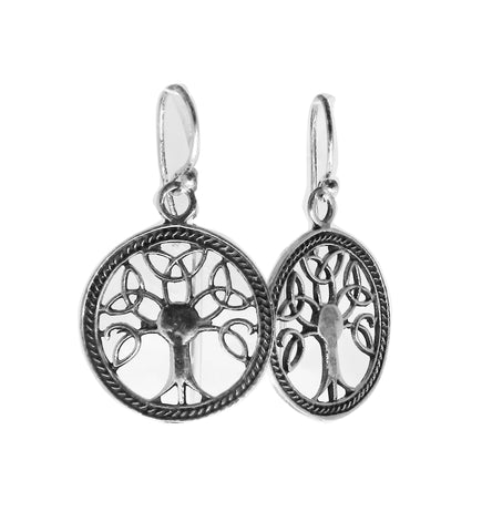 Abstract Tree of Life Pendent - Plain Sterling Silver